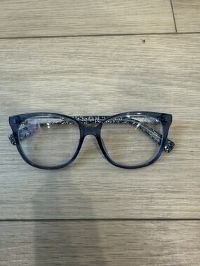 Marc Jacobs Eyeglasses Marc 430 PJP Blue Glitter Frames Only 53-16-140 Oval